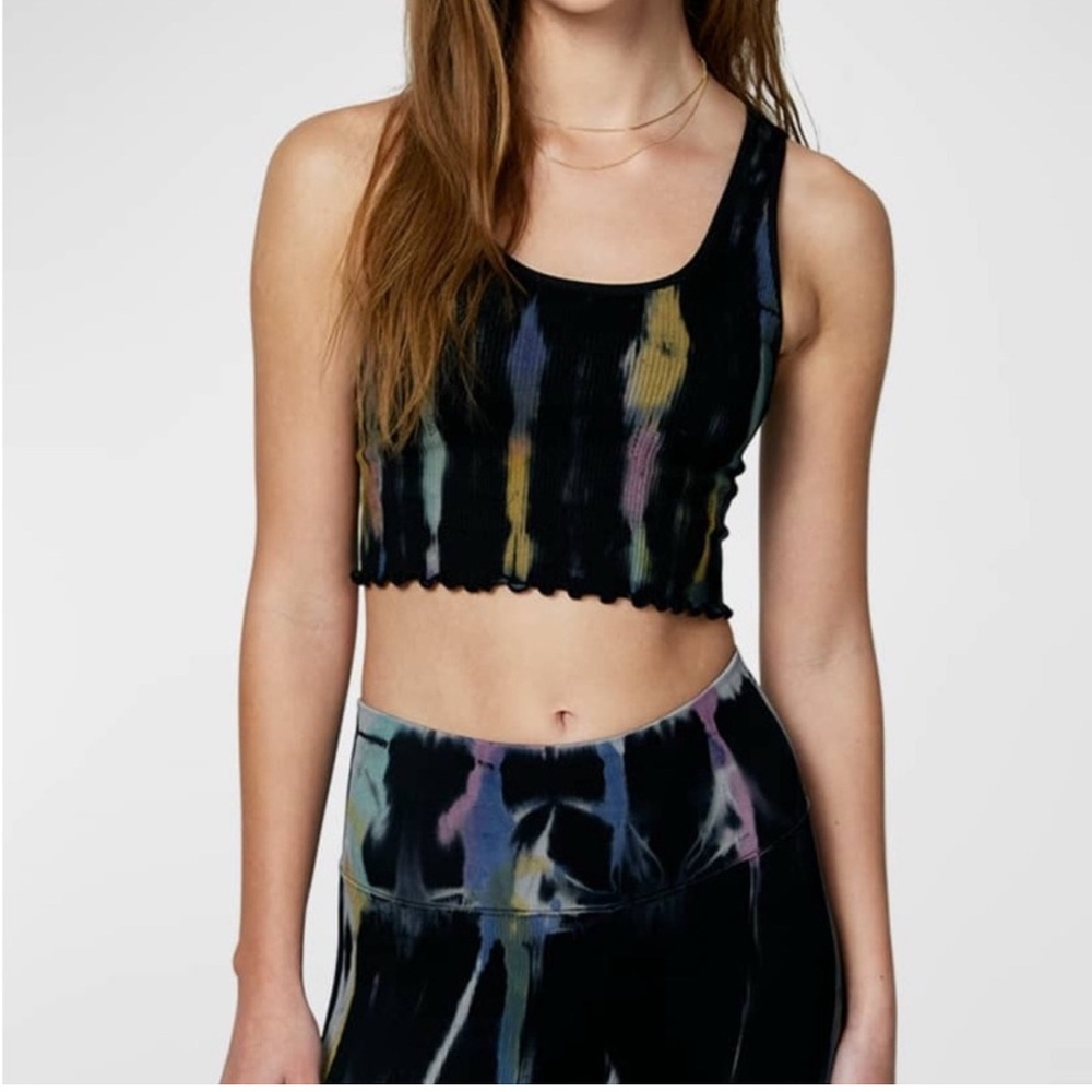 Spiritual Gangster Tie-Dye Crop Top Amor